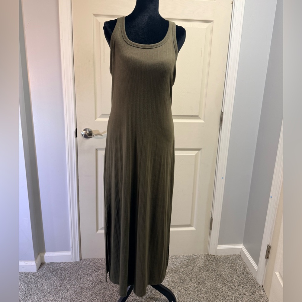 Auden Sage Green Sleeveless Maxi Dress